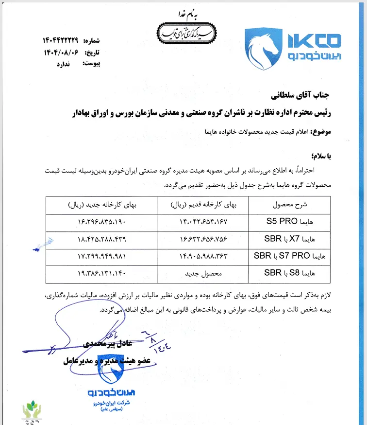 قیمت خودرو 3