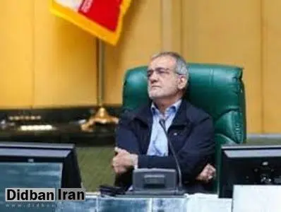 اولین جلسه علنی مجلس بعد از شیوع کرونا/ لاریجانی غایب بود، پزشکیان بر صندلی او نشست
