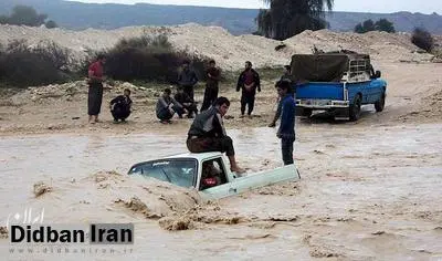 بسته‌شدن جاده بوشهر-دیر به‌علت طغیان رودخانه
