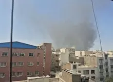 آتش سوزی در انبار کفش پل روشندلان