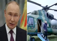 حمله پهپادی گسترده به بالگرد حامل پوتین در جریان سفر کاری