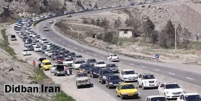 تردد وسایل نقلیه از آزادراه تهران - شمال به سمت مازندران ممنوع شد