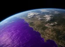 رنگ اقیانوس‌های زمین در آینده ممکن است بنفش شود