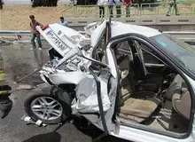 تصادف زنجیره‌ای ۵۰ خودرو در اتوبان قزوین_کرج +فیلم