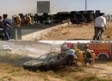جان باختن۵نفر در پی حریق یک دستگاه تانکر سوخت