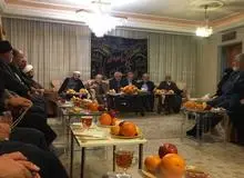 دیدار اعضای موتلفه با بیت مرحوم شجونی