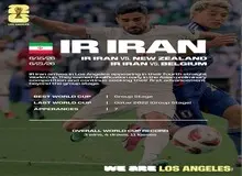پوستر فیفا برای ۲ بازی ایران در لس آنجلس+عکس 