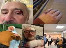 ابطحی مجروج شد+عکس