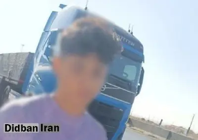 شناسایی و توقف راننده کامیون ۱۴ ساله در همدان