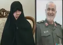 دختر سردار سلامی: پدرم بیمار نبود+فیلم 
