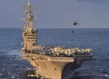 عبور ناو گروه آیزنهاور از نزدیکی سواحل ایران