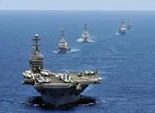 پولیتیکو به نقل از منبع آگاه: بخشی از ناوگان آمریکا هنوز بیش از یک هفته با ایران فاصله دارد