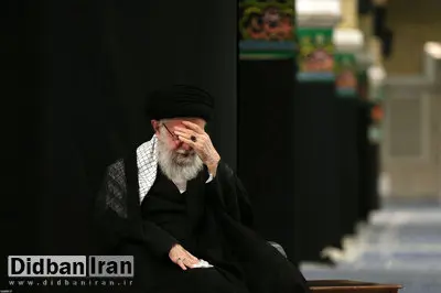 آیت الله خامنه ای در مراسم عزاداری شب عاشورا در حسینیه امام خمینی حاضر شدند