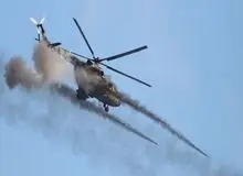 حمله بالگردهای اوکراینی به مواضع نظامی روسیه+فیلم 