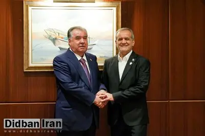 روسای جمهور ایران و تاجیکستان با یکدیگر دیدار کردند