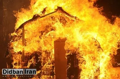 آتش سوزی در بازار مولوی تهران
