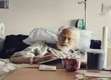 آخرین تصویر از سید جواد طباطبایی در بستر بیماری 