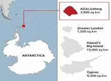 بزرگ‌ترین کوه یخ جهان بعد از ۳۰ سال شروع به حرکت کرده است