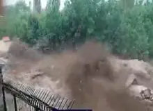 سیل در رودبار قصران فشم جان یک زن  باردار را گرفت