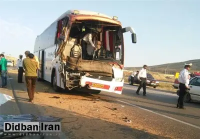 چهار زائر ایرانی بر اثر واژگونی اتوبوس در عراق جان باختند و ۱۶ نفر مصدوم شدند