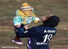 تصاویری زیبا از یک مادر فوتبالیست