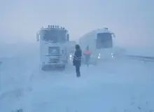 پلیس راه: اتوبان تبریز_زنجان به دلیل برف و کولاک بسته شد