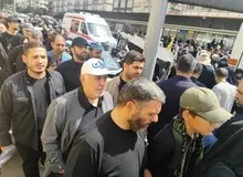 حضور ظریف در مراسم تشییع شهدای جنگ ایران و اسرائیل +عکس