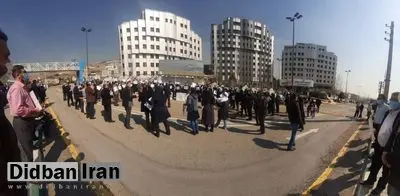 تجمع اعضای هیات علمی و کارکنان دانشگاه آزاد برای مطالبات (+عکس)