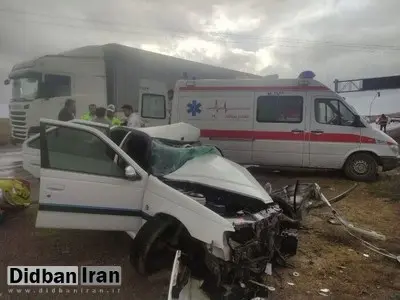 جان باختن پنج نفر به دنبال سانحه تصادف در جاده نهاوند-فیروزان