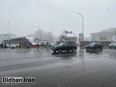 بارش برف و باران در تهران/ کاهش دما از فردا