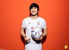 خبر خوب برای کیروش؛ سردار آزمون به بازی با انگلیس رسید +عکس