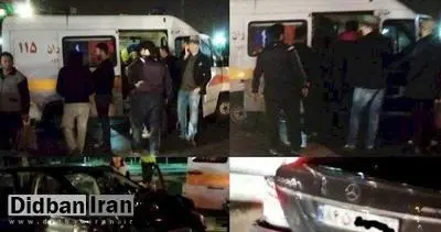 تصادف خواننده سرشناس در بزرگراه

