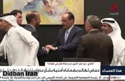لحظه تاریخی توافق حماس و اسرائیل+فیلم
