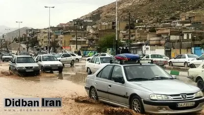 ویدئو/ سیلاب وحشتناک‌در دروازه سعدی شیراز