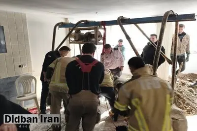 گرفتار شدن دو کارگر در چاه ۲۵ متری/ جزئیات