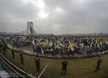 حضور سه مقام بلند پایه نظامی در راهپیمایی با لباس شخصی+ تصاویر