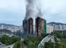 تایید ۹۴ فوتی و بازداشت ۳ مدیر یک شرکت ساختمانی در آتش‌سوزی هنگ‌کنگ