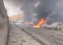 ۱۲ کشته در انفجار خودروی بمب‌گذاری شده در منبج سوریه