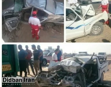تصادف مرگبار تریلی در جاده بندرعباس-سیرجان