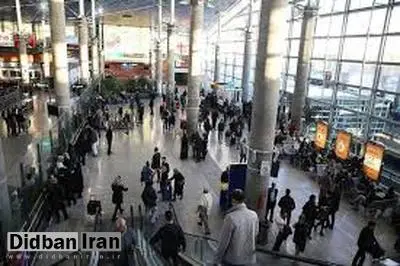 ازدحام مسافران پروازهای خروجی در  فرودگاه بین المللی امام خمینی+فیلم 