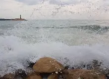 دریای خزر طوفانی می‌شود