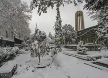 بارش برف ستگین مدارس همدان را تعطیل کرد