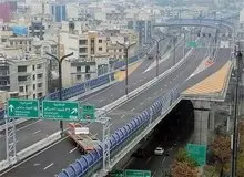 مسیر غرب به شرق تونل نیایش و پل صدر امشب مسدود است
