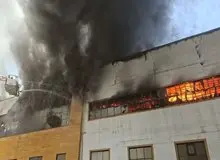 عدم مهار حریق مجتمع ونوس؛ منطقه آزاد انزلی تا اطلاع ثانوی تعطیل شد