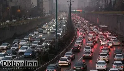 ترافیک سنگین شب یلدا تهران را تقریبا قفل کرد + عکس
