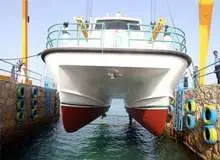  آب اندازی شناور کاتاماران با حضور معاون اول رییس جمهور