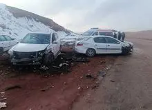 تصادف زنجیره‌ای در مسیر مشهد به تربت‌حیدریه یک فوتی و ۲۰ مصدوم برجا گذاشت