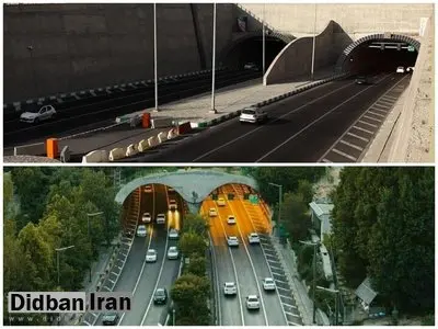 باند شمالی تونل رسالت و باند جنوبی تونل شهدای غزه امشب مسدود است