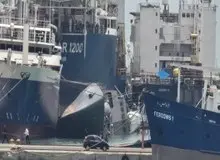 ناوشکن سهند دچار سانحه شد+عکس