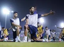مهدی طارمی با تیم ملی ایران در قطر تمرین کرد